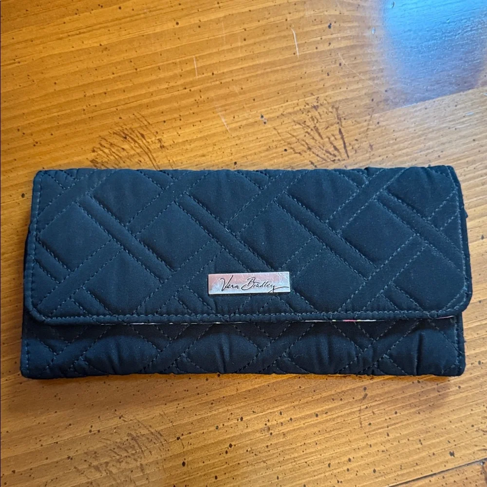 Vera Bradley Black Quilted Clutch